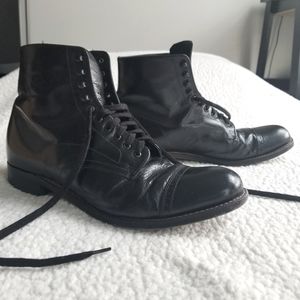 Stacy Adams Madison Cap Toe Boot (Mens 9D/Wmns 10)